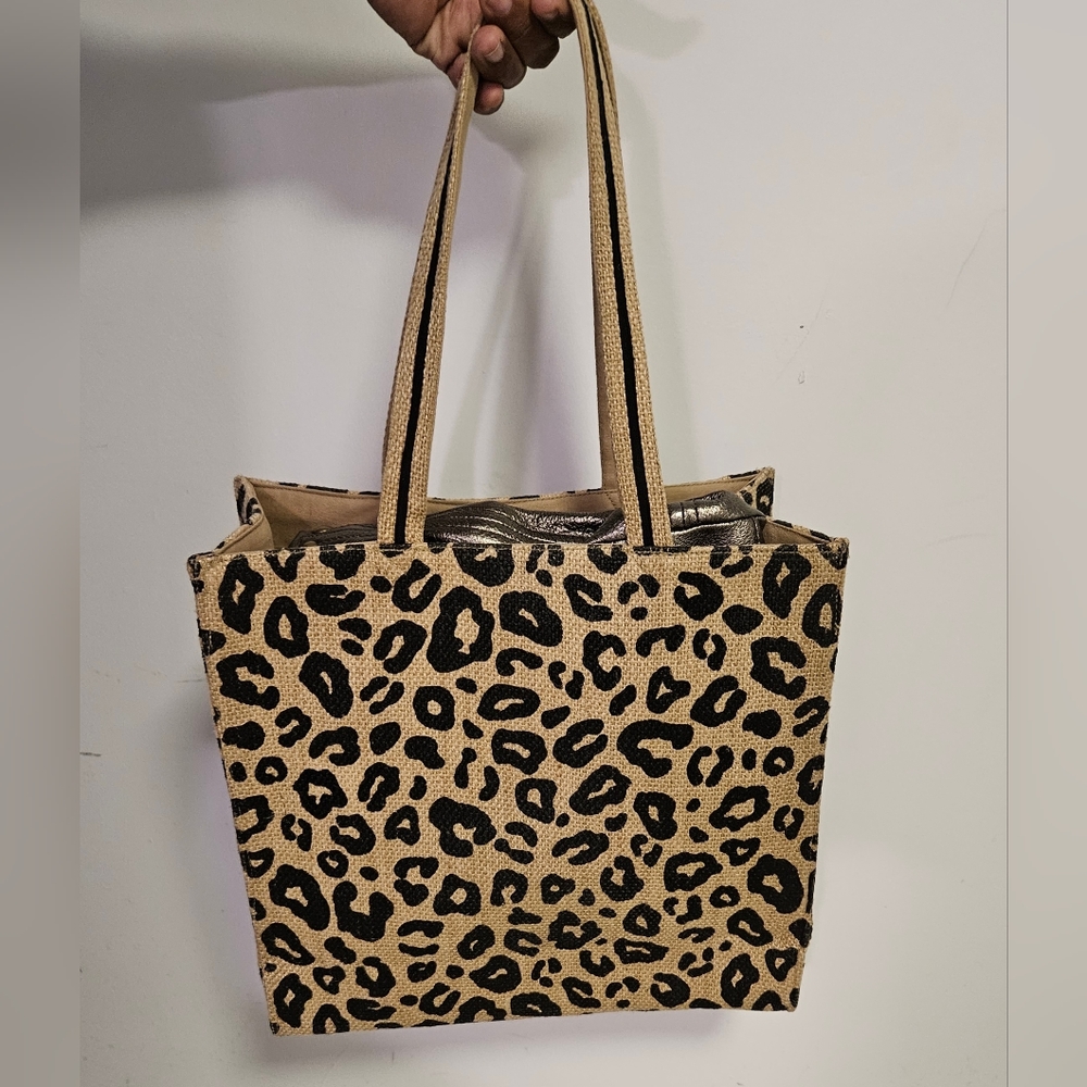 Leopard Textured Tote